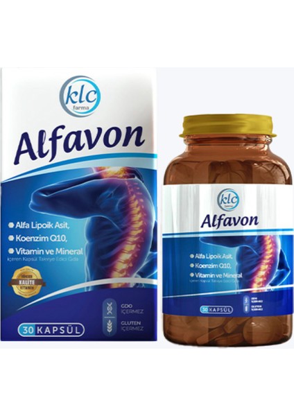 Alfa Lipoik Asit + Koenzim Q10 + Vitamin & Mineral – Yorgunluk Giderici, Enerji Artırıcı Takviye (30 Kapsül)