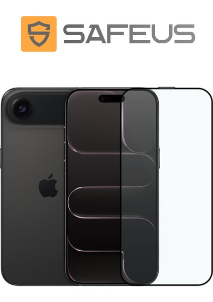 iPhone 17 Air 9h+ Tam Kaplayan Toz Filtreli Parmak Izi Bırakmayan Safir Ekran Koruyucu Cam
