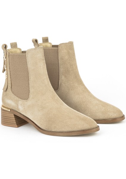 , Kadın Hakiki Deri Bot 1531050Z26103552K2 Bej fiyatları