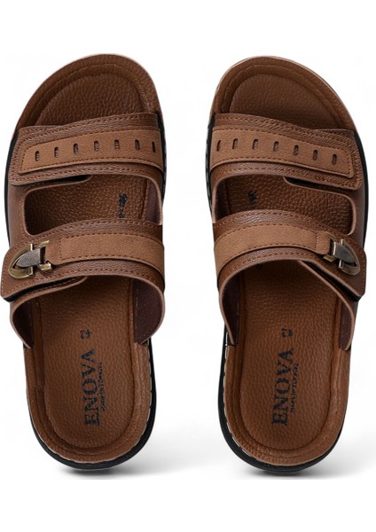 Şık ve Konforlu Erkek Terlik – Ortopedik Rahat Taban, Kaliteli Suni Deri, Ev ve Dışarıya Uygun