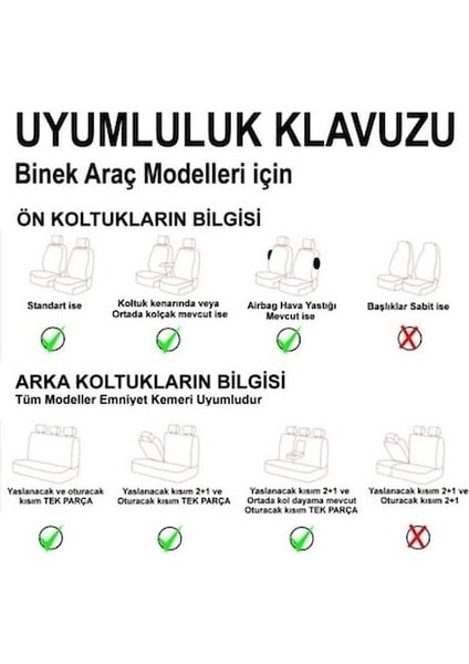 Fiat Egea Urban Plus Uyumlu Oto Koltuk Kılıfı Deri, Kumaş Elegance Bej
