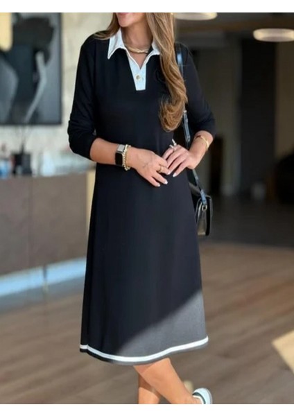 Polo Yaka, Biyeli Uzun Kol Elbise modelleri