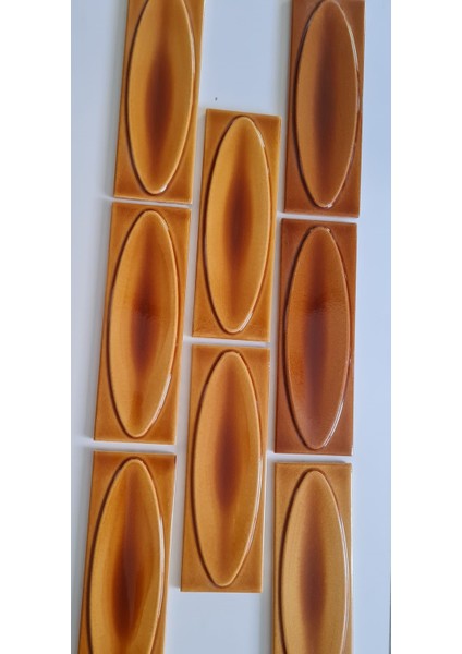 7x21 Cm Elips Karamel Çini Seramik fırsatları