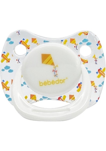 Silikon Damaklı Tritan Emzik 6-18 Ay Sarı Uçurtma 172