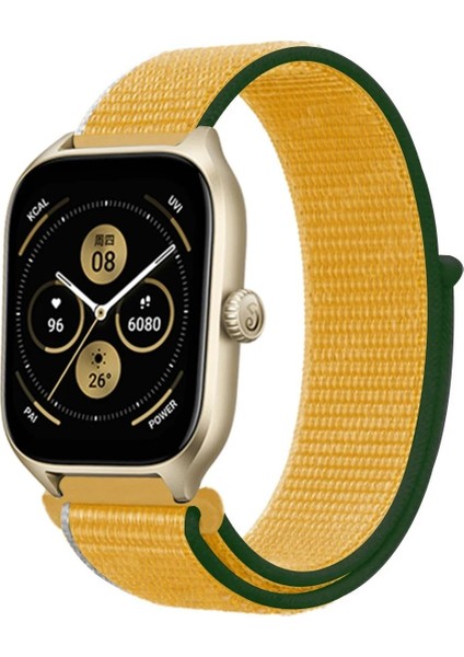 Watch 22MM Hasırlı Cırtcırtlı Kordon - SARI-(5796) - AYS5289-9285