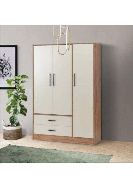 Bera Atlantik Çam - Kumbeji 3 Kapılı Tuna Dolap