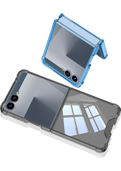 Galaxy Z Flip 7 Kılıf Zore Full Camlı Kıpta Kapak - Şeffaf indirimleri