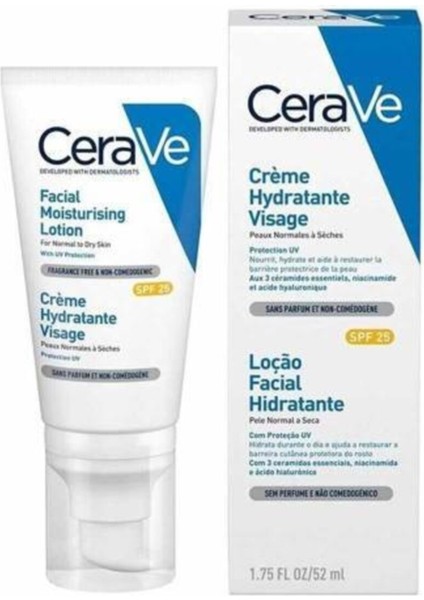 Facial Moisturising Lotion Yüz Kremi Spf 25 52 ml