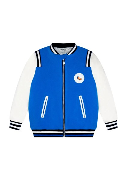 Erkek Çocuk Arma Nakışlı Kolları Suni Deri Kaşe Kolej Ceket MNT25E201 fiyatları