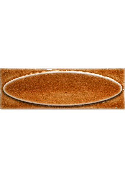 7x21 Cm Elips Karamel Çini Seramik