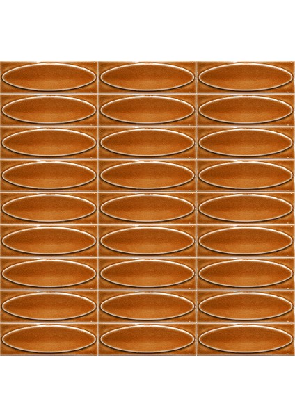 7x21 Cm Elips Karamel Çini Seramik