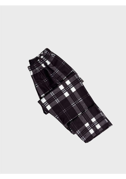 Baba-Oğul Pamuklu Süet Kumaş Kahverengi Ekose Desenli Gömlek Yaka Düğmeli Pijama Takımı indirimleri