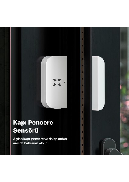 Akıllı Alarm Güvenlik Kiti Bataryalı Dokunmatik Ekran Uzaktan Kumanda Kapı Pencere Hareket Su Baskını Sensörü X7570