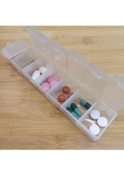 Haftalık İlaç Saklama Kutusu Şeffaf BPA İçermeyen 7 Günlük Kullanım İçin fiyatları