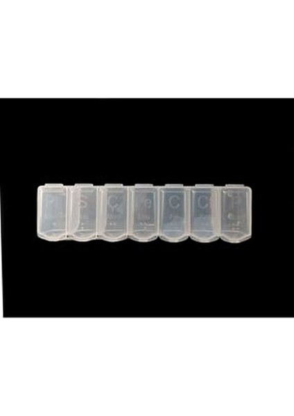 Haftalık İlaç Saklama Kutusu Şeffaf BPA İçermeyen 7 Günlük Kullanım İçin fırsatları