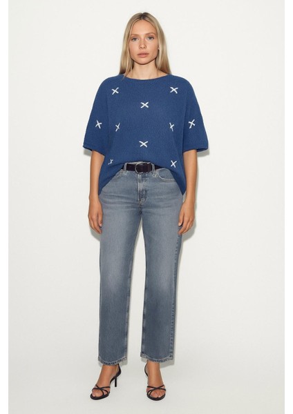 Fiyonklu Ajurlu Oversize Kazak fiyatları