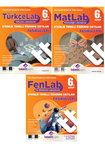 6. Sınıf Lab Etkinlik Temelli Öğrenme Çıktıları Fasikülleri Türkçe Matematik Fen Bilimleri Seti