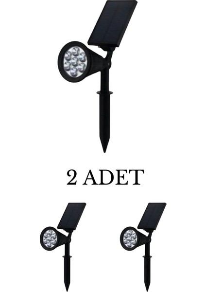 CT-7310 Solar Bahçe Armatürü 7W Amber - 2’li Paket