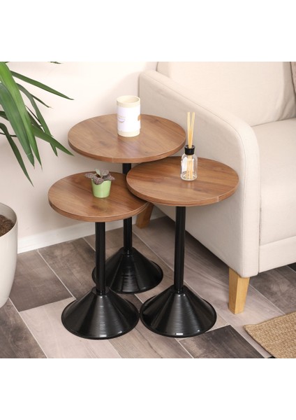 Tablon Zigon Sehpa Mdf Tabla Alt Mekanizma Demir Siyah Renk