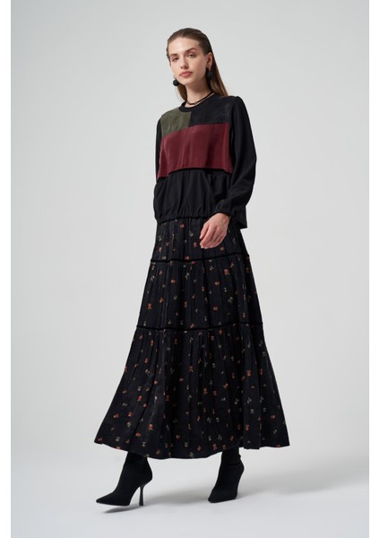 Patchwork Cupro Etekli Takım modelleri