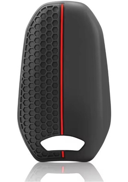 Anahtar Kabı Kılıfı Siyah-Kırmızı Çizgili Peugeot Peugeot 408 Uyumludur fiyatları