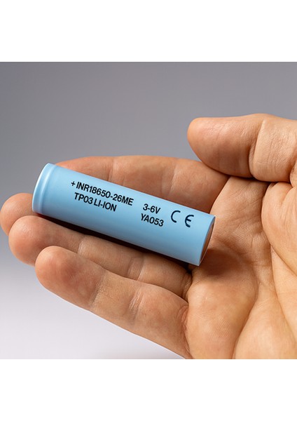 4 Adet 18650-26ME Açık Mavi Şarjlı Batarya Pil 3.6V 2600MAH Li-Ion Uzun Ömürlü Şarj Edilir modelleri