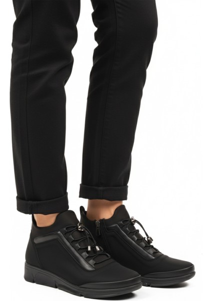 Siyah Zümrüt Kilit Bağcıklı Kadın Bot 293113 Z modelleri