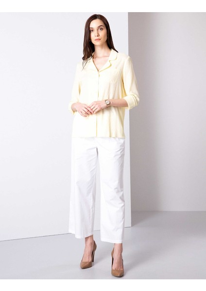 Kadın Açık Sarı Uzun Kollu Gömlek 50204411-VR004 modelleri