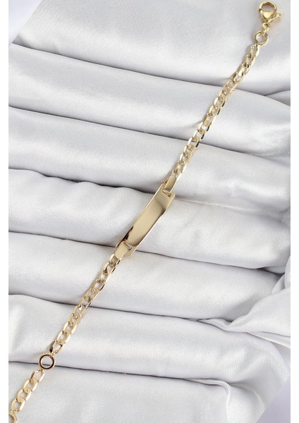 Pirinç Dikdörtgen Model Gold Renk Xuping Bebek Künyesi - PRT3500EB07727 fiyatları