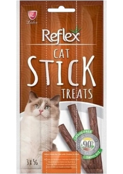 Meaty Sticks Tavuklu ve Ördekli Kedi Ödül Çubuğu 3X5GR Otuzbeş Paket