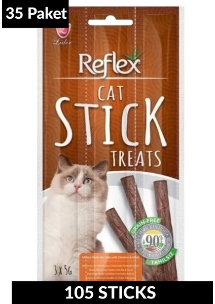 Meaty Sticks Tavuklu ve Ördekli Kedi Ödül Çubuğu 3X5GR Otuzbeş Paket fiyatları