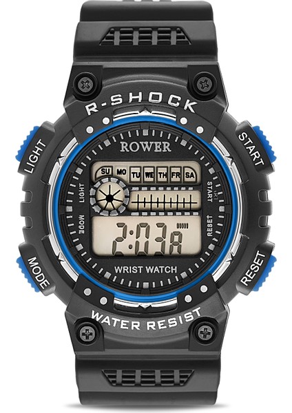 Rwr Collection Genç-Çocuk Dijital Mavi Silikon Kol Saati TCTSR004701S0287