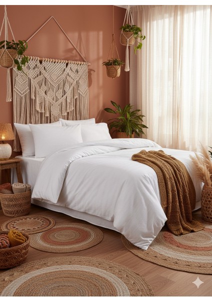 Oslo Serisi Çift Kişilik Nevresim Takımı - Beyaz fiyatları