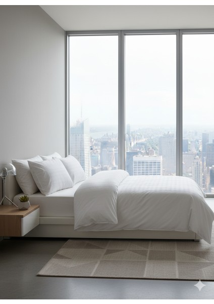 Oslo Serisi Çift Kişilik Nevresim Takımı - Beyaz modelleri