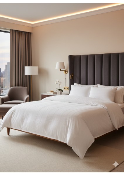 Oslo Serisi Çift Kişilik Nevresim Takımı - Beyaz fırsatları