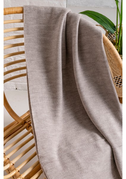 Petek Desenli Triko Tv Battaniyesi, Triko Koltuk Aksesuarı Tv Pataniyesi, Yumuşak Dokulu Filim Keyfi