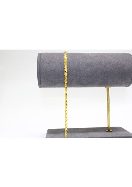 14 Ayar Pullu Zincir Modeli Bileklik Künye