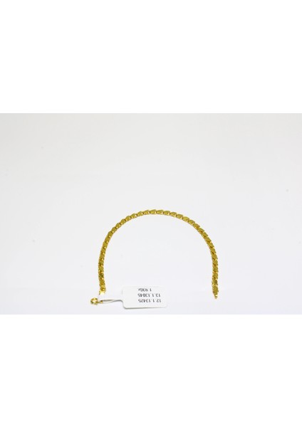 14 Ayar Pullu Zincir Modeli Bileklik Künye