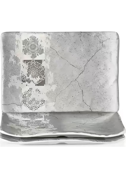 30027.CW.PAT - Terra Patara 3'lü Dikdörtgen Tabak Seti 27,7X19,2 Cm, Thermoset Melamin fiyatları