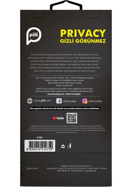 iPhone 17 Privacy Ekran Koruyucu modelleri
