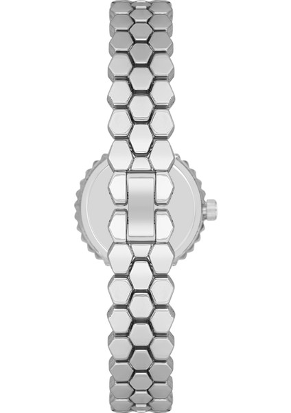 Premium Minimal Kasa Yuvarlak Kadran Yılan Derisi Desenli Metal Kordon Kadın Kol Saati modelleri