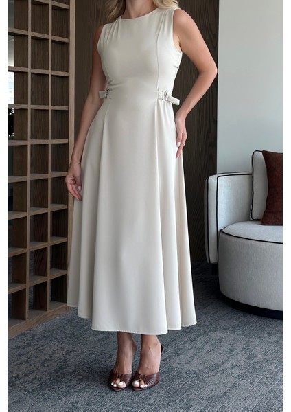 Taş Bel Kemer Detaylı Elbise - 2313 fırsatları