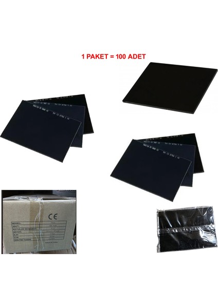777 Gen- 8X11 mm Geniş Maske Camı 100 Adet fiyatları