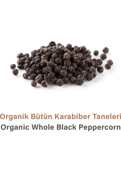 Organik Bütün Karabiber Taneleri | 85G