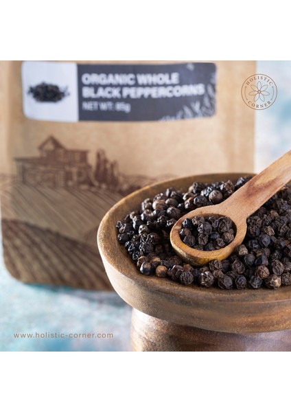 Organik Bütün Karabiber Taneleri | 85G