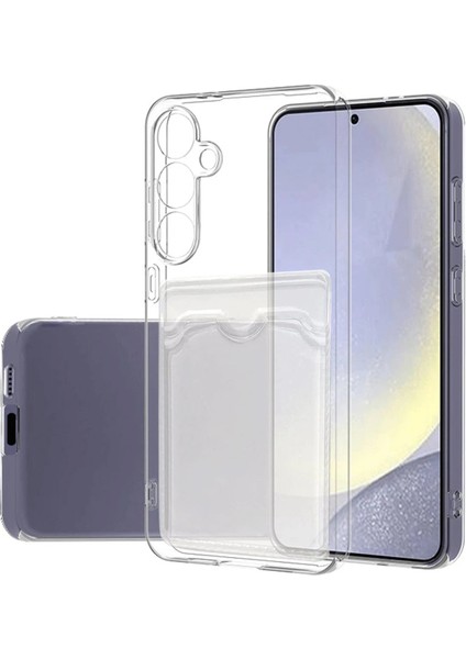 Samsung Galaxy S24 Fe Kılıf Kart Şeffaf Silikon - ŞEFFAF-(5796) - AYS3889-5954