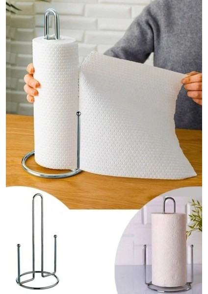 Gri Metal Dikey Rulo Peçetelik, Masa Üstü Şık ve Kullanışlı Tasarım fiyatları