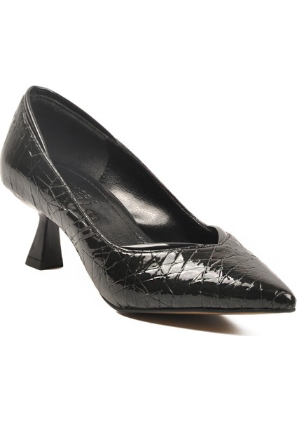 Siyah Ince Topuklu Kadın Topuklu Ayakkabı 357188 Z fırsatları