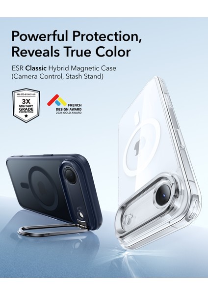 Apple iPhone 17 Air Classic Hybrid Magsafe Standlı Kılıf -Kamera Kontrol Buton modelleri