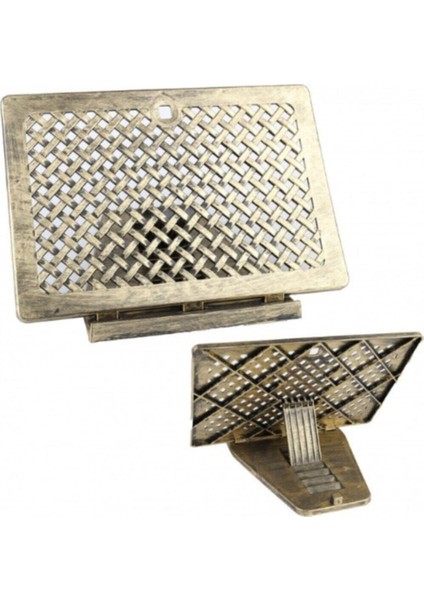 Altın Rengi Ayarlanabilir Masaüstü Kitap Tutucu, Şık ve Kullanışlı Tasarım